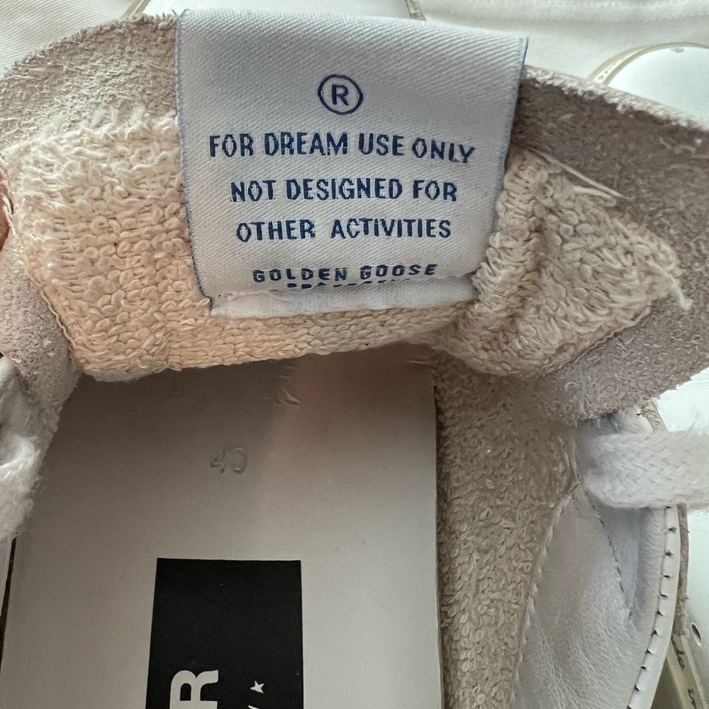Golden Goose White and Cream Sneakers - Picture 7 of 8